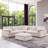 6-Piece 110" L-Shaped Sectional Sofa with Ottoman-147616811
