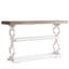 Console rectangulaire en bois de 55 pouces de style campagne française avec canapé à 3 niveaux