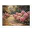 Hydrangées par le chemin de pierre I - Art mural en bois d'hortensias - sur bois de pin naturel-180478911