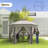 Outsunny 13' x 13' Pop Up Gazebo Hexagonal Canopy with 6 Zippered Mesh Netting