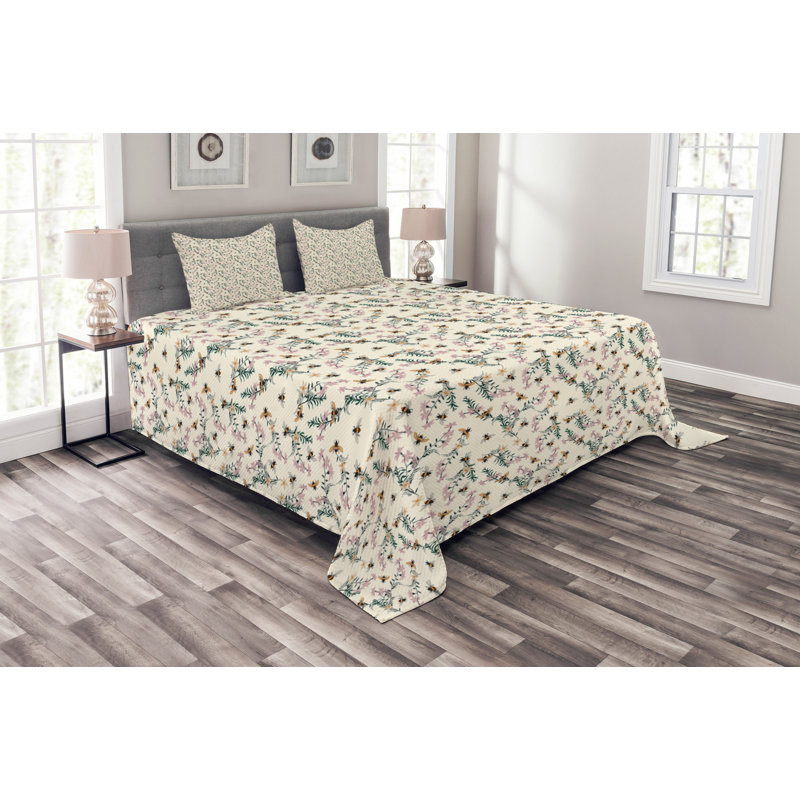 Amina Sunshine Microfibre Bedspread, 220 x 264 cm