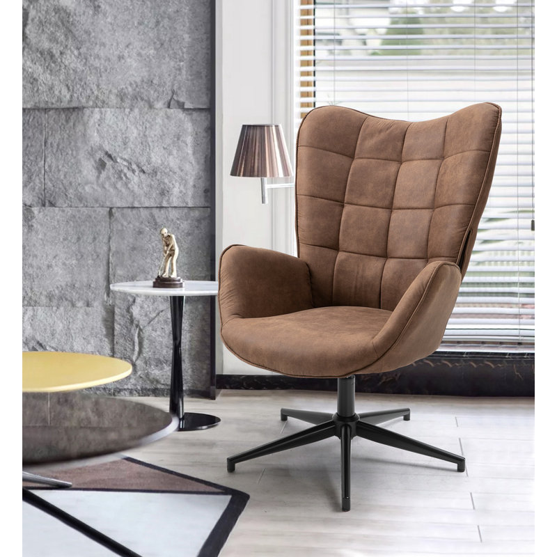 Charton Executive Chair, Brown, Non-Adjustable