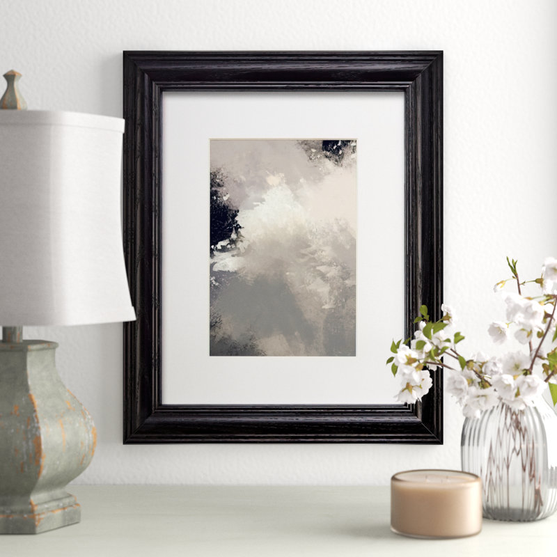 Cadre photo simple Ignacio, 16 po x 20 po emmêlé à 11 po x 14 po, Noir ébène