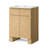 24" Single Bathroom Vanity With Ceramic Sink, Soft-Close Doors＆ Adjustable Shelf