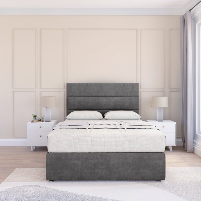 Bed, Grey, Super King (6')