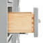 55'' Single Bathroom Vanity with Carrara Marble Top-93359330