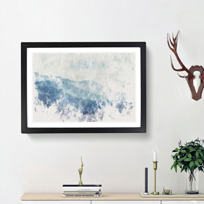 Mountain Fog in Crete Greece - Framed Print