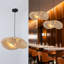 Luminaires suspendus en bambou tissé Cordrey Farmhouse