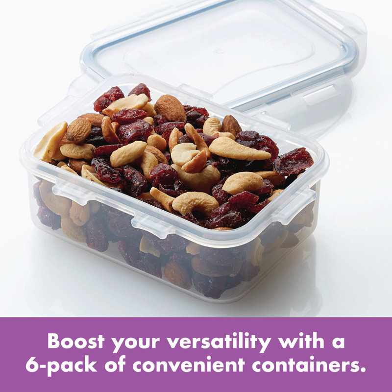 Easy Essentials™ Food Storage - Set of 6 Containers and 6 Lids