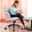 Upholstered Fabric Swivel Armchair-1590404495