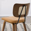 Chaise d'appoint rembourrée en similicuir et finition en bois de noyer-1524174594-1539605113
