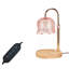 Lampe chauffe-bougie décorative au crochet, à faire soi-même, avec minuterie, brûleur à cire parfumée sans flamme, idéale pour la maison, le bureau ou une décoration intérieure chaleureuse.