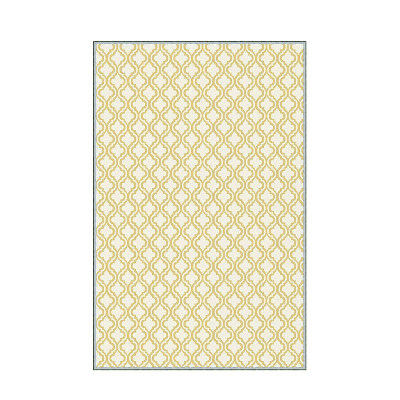 Luxurious 3D Printed Woven Carpet, 55.1 x 86.6 inches | 100% Polyester, Antibacterial, Machine Washable | Non-Slip PVC Felt Dot Underside, 0.3 in Pile Height | Perfect for Living Room, Bedroom & Home Decor