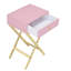 Table d'appoint moderne avec tiroirs rose et or de style moderne - S'adapte à divers styles de maison-1795221792