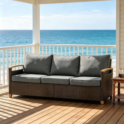 Comfort Couch Sofa,Wicker Outdoor Sofa,Deep Seat Sofa