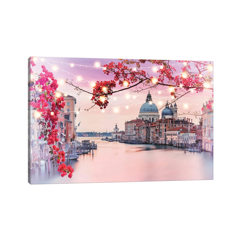 Romantic Venice by Manjik Pictures - Gallery-Wrapped Canvas Giclée on Canvas, Canvas, 20.32 cm H x 30.48 cm W