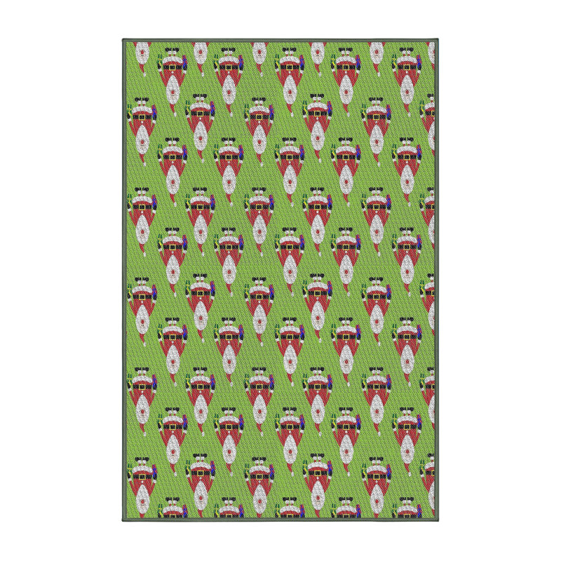 Tapis brun à motif géométrique, Rectangle 6 pi x 9 pi