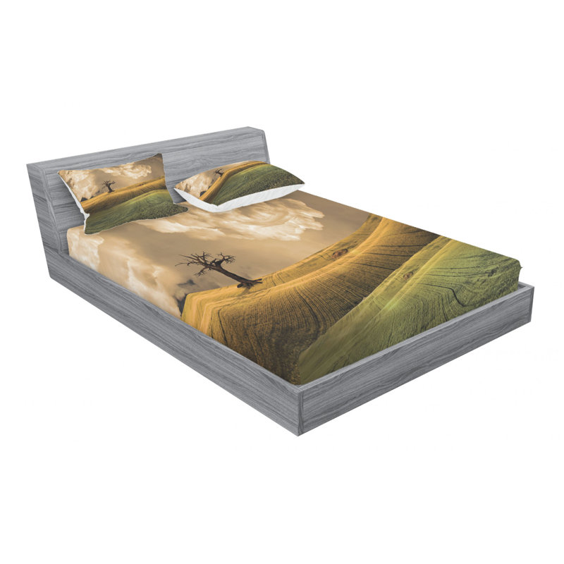 Microfiber Sheet Set, Queen Sheet Set with Fitted Sheet