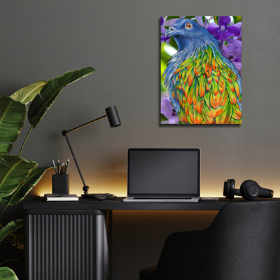  'Nicobar Pigeon' by Tim Jeffs Acrylic Glass Wall Art, 12" x 16"