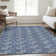 Premium Machine Washable Prisco Navy Rug