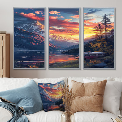 Ensemble de salon Caulkins - Camping Travel Wall Art