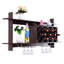 Emma-Kathryn 6 Bottle Wall Mounted Wine Bottle & Glass Rack in