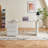 63" Modern Sintered Stone Computer Desk with Reversible 3-Drawer Cabinet, White Home Office Writing Desk with Fluted Leg-1898936034