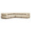 Roma Outdoor 5Pc Sectional-Hayes Cream