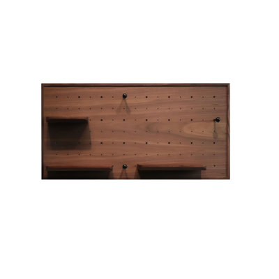 Tablette perforée en noyer noir