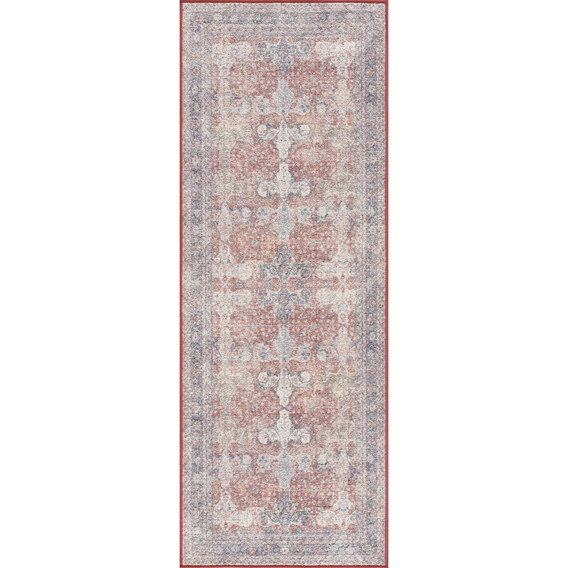 Tapis rouge Amber, Tapis de couloir 2 pi 7 po x 10 pi 2 po