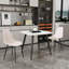 Aspen 3-Piece Dining Set - Compact Square Table & 2 Curved Plastic Chairs-705124020-705124011