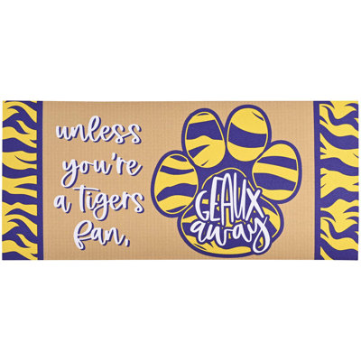 Doormat Insert Tiger Paw Geaux Away