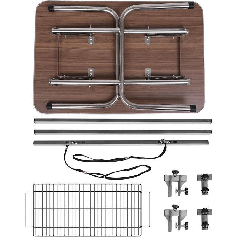36" Pet Grooming Table with Adjustable Arm & Storage Tray, Folding Drying and Trimming Table for Dogs & Cats, Blue