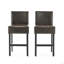 Ensemble de 2 tabourets de bar à hauteur de comptoir en cuir reconstitué 26 "Portman