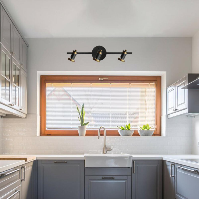 Sheldon Matte Black Cylinder LED Flush Mount Light