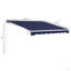 Auvent électrique, auvent rétractable, abri de soleil à protection UV avec télécommande et manivelle pour terrasse, balcon, cour-114653816