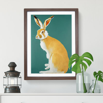 Sitting Hare - Framed Print