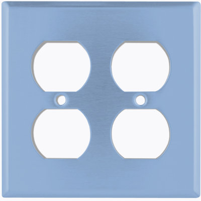 No Subject 2 - Gang Duplex Outlet Standard Wall Plate