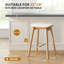 Tabourets 26 "en bois massif sans dossier, tabourets de bar à hauteur de comptoir (ensemble de 2)-676556599-676556595