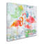 "Flamants tropicaux" par Jean Plout - impression sur toile tendue-31331446