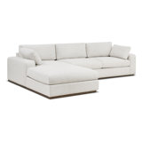 Malaga 122" Wide Fabric Sofa & Chaise