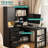 L Shaped Desk,Computer Desk With Drawers,Bookshelf,With LED Light,Modern Corner Desk,Home Office Desk,L-Shaped Study Table Writing Desk,Corner Gaming Computer Desk With Storage-1590517034