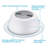 6 Inch Recessed Can Light Trim, Metal Step Baffle with Iron Ring, Fit Halo & Juno Remodel Recessed Housing, White-128865882