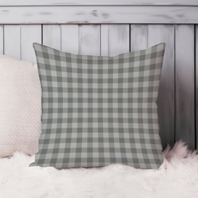Gingham Pattern IX Retro Gray