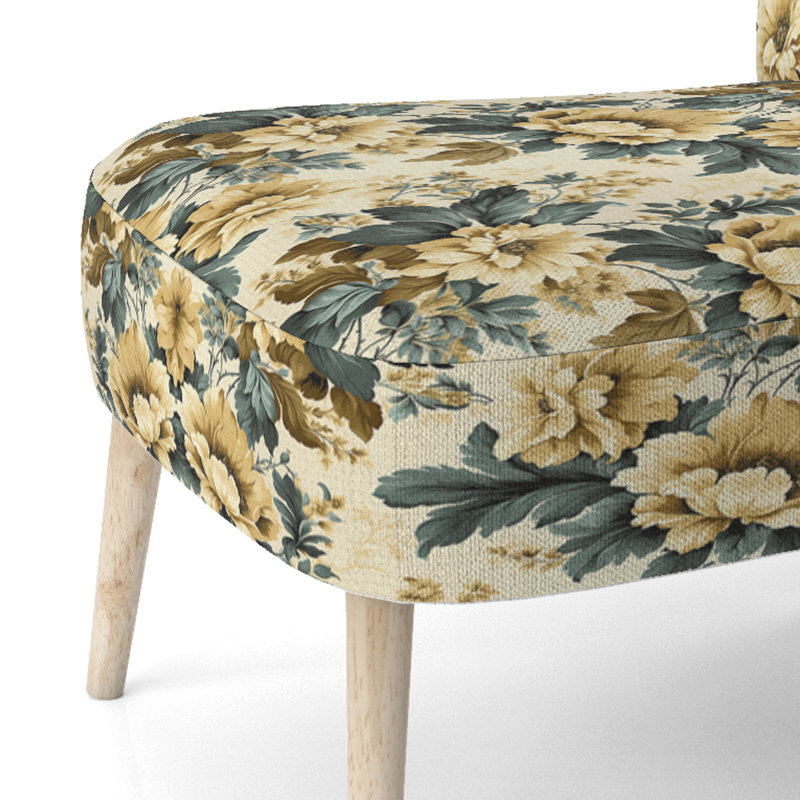 Chaise d'appoint rembourrée Vintage Farmhouse