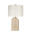Lampe de table en grès sculpté - 27 po x 16 po