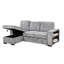 Canapé-lit modulaire convertible en L avec canapé-lit moderne avec méridienne de rangement, port USB et porte-gobelet pour le salon - gris clair Modern-1175381423