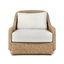 Chaise de patio pivotante en osier Breck Celeste