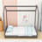 Velvet House Bed With Playhouse Design And Slats-1639414862-1639414863