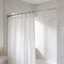 Tringle à rideau de douche droite 6 ', finition aluminium poli